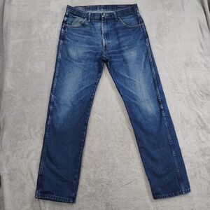 Vintage 90's Rustler Jeans Mens 36x33* Blue‎ Faded Grunge Cigarette Pack Fade
